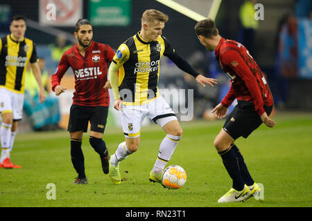 ARNHEM, 16-02-2019, stadio Gelredome, stagione 2018 / 2019, olandese Eredivisie, Vitesse player Martin Odegaard durante il match Vitesse - Willem II Foto Stock