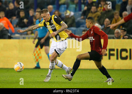 ARNHEM, 16-02-2019, stadio Gelredome, stagione 2018 / 2019, olandese Eredivisie, Vitesse player Alexander Buttner durante il match Vitesse - Willem II Foto Stock