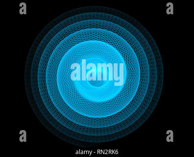 Abstract fractal rotondo Foto Stock