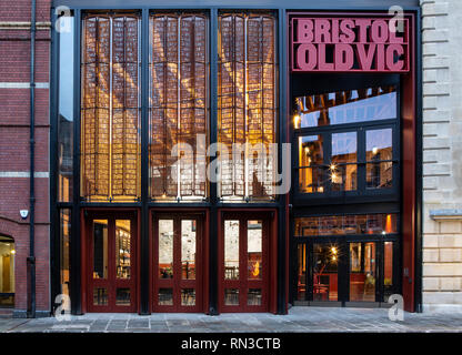 SWINDON, Regno Unito - 16 febbraio 2019: Il Bristol Old Vic Theatre King Street Bristol Foto Stock