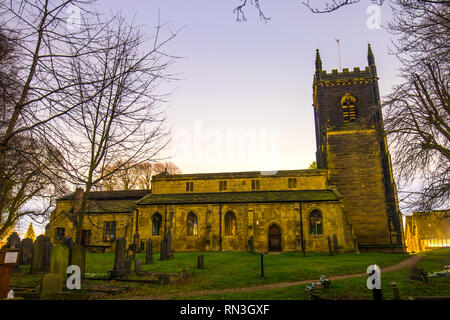 Chiesa di Santa Maria in Swillington, Leeds. Foto Stock