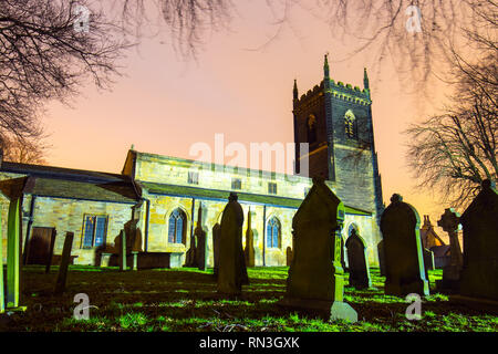 Chiesa di Santa Maria in Swillington, Leeds. Foto Stock