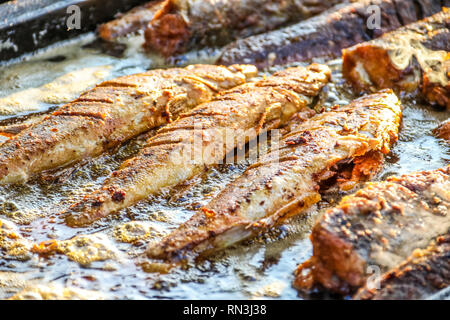 7. Sagra del pesce a Budapest, Food & Drink - Ungheria Febbraio 16, 2019 Foto Stock