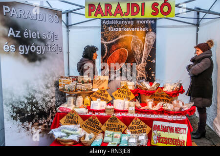 7. Sagra del pesce a Budapest, Food & Drink - Ungheria Febbraio 16, 2019 Foto Stock