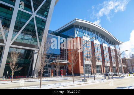 CALGARY, Canada - Feb 14, 2019: La Southern Alberta Institute of Technology o SAIT polytechnic iniziato nel 1916 a Calgary ed è il terzo più grande p Foto Stock