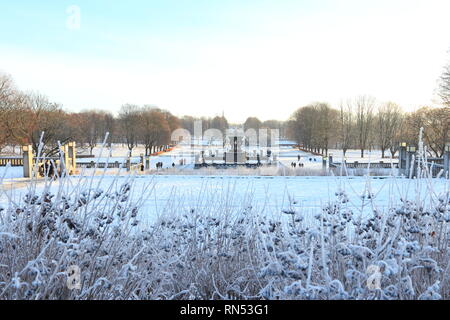 Oslo, Norvegia - 30 Dicembre 2018 : scultura creati da Gustav Vigeland nel Parco Frogner. Foto Stock