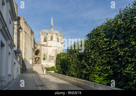 Francia Amboise SEP 2018: ingresso del castello di Amboise. È stato un favorito la residenza reale ed è stata ampiamente ricostruita Foto Stock
