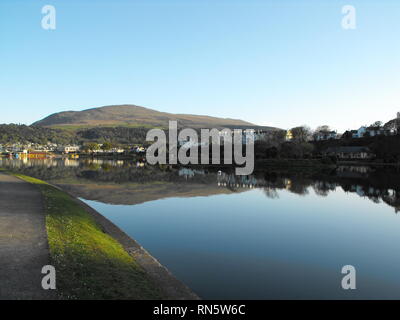 Mooragh Park, Ramsey, Isola di Man Foto Stock