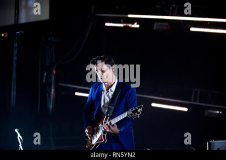 Toronto, Canada. 16 feb 2019. Eseguire Arkells a Scotiabank Arena, Toronto Credito: topconcertphoto/Alamy Live News Foto Stock