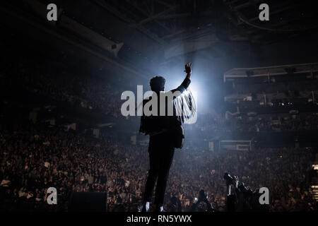 Toronto, Canada. 16 feb 2019. Eseguire Arkells a Scotiabank Arena, Toronto Credito: topconcertphoto/Alamy Live News Foto Stock