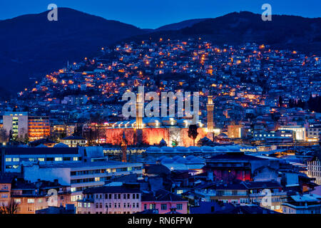 Grande Moschea di Bursa, Turchia Foto Stock