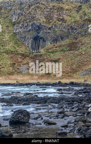 Giant's Causeway parco paesaggio, ambiente marino, Irlanda del Nord Europa Foto Stock