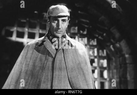 BASIL RATHBONE, le avventure di Sherlock Holmes, 1939 Foto Stock