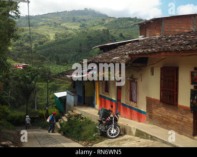 Strade di Jardin, Colombia Foto Stock