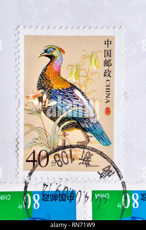 Cina - circa 1992: un timbro stampato in Cina mostra 1992- , circa 1992 Foto Stock