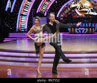 Celebrità e la loro danza professionale partner frequentare un photocall davanti alla serata di apertura del 2019 Strictly Come Dancing Tour a Arena Birmingham offre: Graeme Swann, Karen Clifton dove: Birmingham, Regno Unito quando: 17 Gen 2019 Credit: John Rainford/WENN Foto Stock