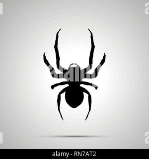 Icona di insetto, semplice silhouette nera Illustrazione Vettoriale