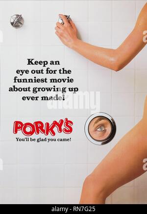 POSTER del filmato, Porky's, 1982 Foto Stock