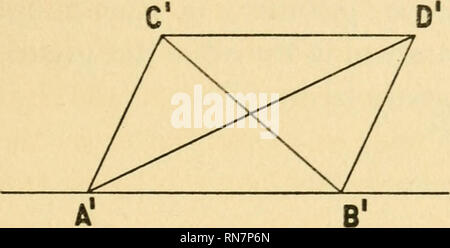 . L'anatomia della scienza. La scienza. Spazio e geometria 47 un'B'. In altre parole, si può confrontare una lunghezza lungo una qualsiasi linea con una lunghezza lungo qualsiasi altra linea parallela, ma le nostre regole finora ci danno nessuna informazione qualunque sia per quanto concerne la relativa. Si prega di notare che queste immagini vengono estratte dalla pagina sottoposta a scansione di immagini che possono essere state migliorate digitalmente per la leggibilità - Colorazione e aspetto di queste illustrazioni potrebbero non perfettamente assomigliano al lavoro originale. Lewis, Gilbert Newton, 1875-1946. New Haven Yale University Press; Londra, H. Milford, Oxford University Press Foto Stock