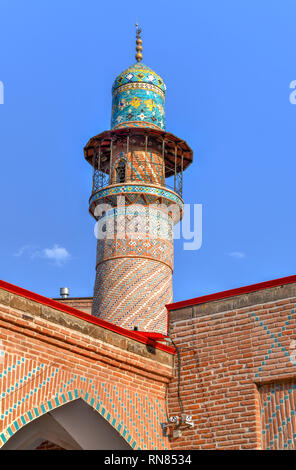 La Moschea Blu a Yerevan, Armenia. La Moschea istituito nel 1765 e ricostruita tra il 1996 e il 1999 dalla Repubblica Islamica dell Iran Foto Stock