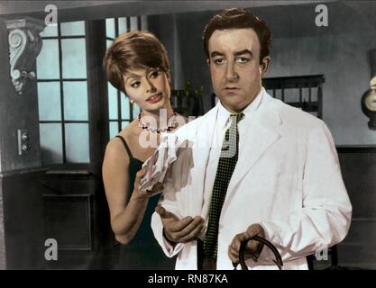 LOREN,i venditori, la MILLIONAIRESS, 1960 Foto Stock