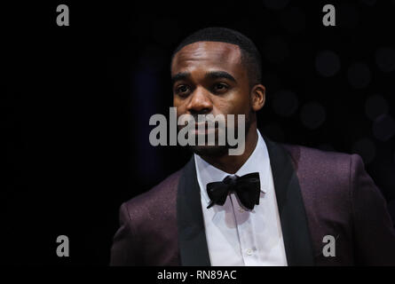 Celebrità e la loro danza professionale partner frequentare un photocall davanti alla serata di apertura del 2019 Strictly Come Dancing Tour a Arena Birmingham dotato: Ore Oduba dove: Birmingham, Regno Unito quando: 17 Gen 2019 Credit: John Rainford/WENN Foto Stock