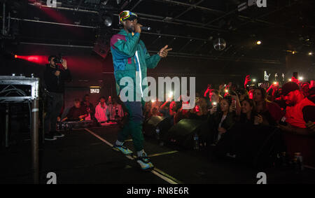 Ghetts live al bar del gorilla Manchester Foto Stock