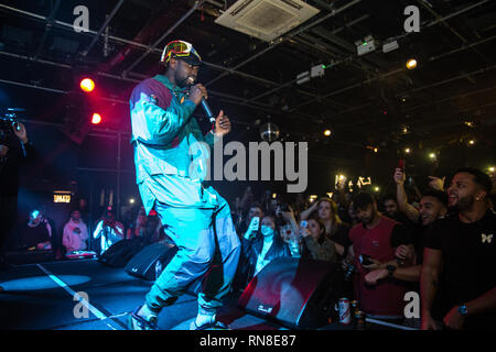 Ghetts live al bar del gorilla Manchester Foto Stock