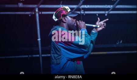 Ghetts live al bar del gorilla Manchester Foto Stock