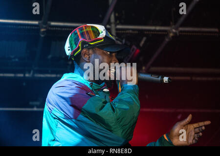 Ghetts live al bar del gorilla Manchester Foto Stock