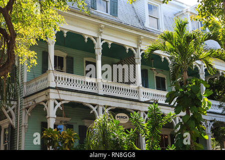 KEY WEST, FLORIDA - 28 Febbraio 2016: la prima nave da crociera attraccata a Key West nel 1969. Ora, più di 500.000 visitatori cruiseing un anno visita Mallor Foto Stock