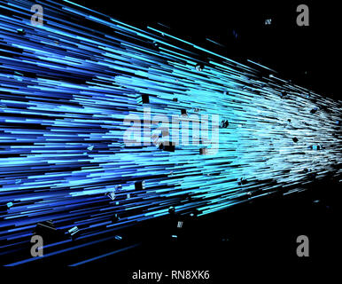 Tecnologia Internet, trasmissione e memorizzazione dei dati Foto Stock