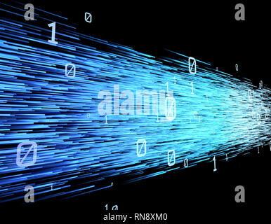 Tecnologia Internet, trasmissione e memorizzazione dei dati Foto Stock