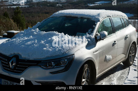 La caduta di neve, Bunclody, Wexford, Irlanda, Eire, Europa Foto Stock