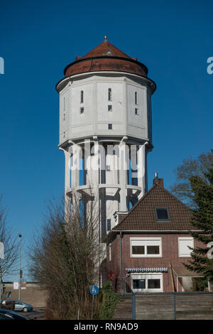 Emden Water Tower, Art Nouveau, torre di Emden, Frisia orientale, Bassa Sassonia, Germania Foto Stock