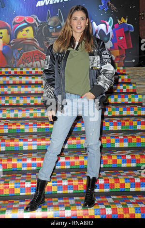 Milano - Presentazione del film "Lego Movie 2 - Melissa Satta Foto Stock