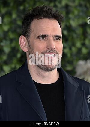 Roma, Italia. 18 Febbraio, 2019. Italia, Roma, 18 febbraio, 2019 : Matt Dillon assiste il photocall del film "La casa che Jack costruito" diretto da Lars Von Trier Photo credit: Fabio Mazzarella/Sintesi/Alamy Live News Foto Stock