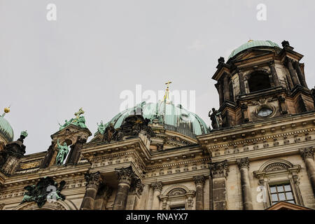 Berlino, Germania - 25 Settembre 2018: Cattedrale di Berlino sull'Isola dei musei in Mitte Foto Stock