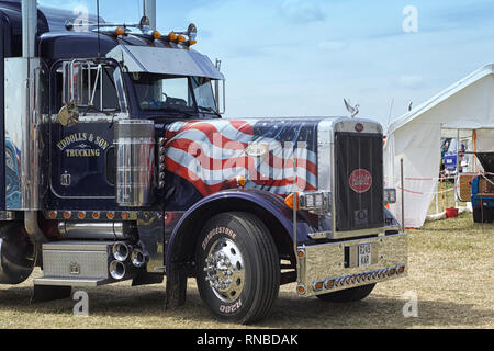 Verniciato a spruzzo Kenworth camion americani Foto Stock