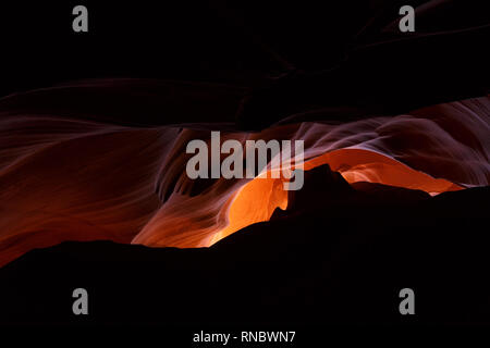 Famoso Antelope Canyon oltre le regole della tribù Navajo , Arizona, Stati Uniti d'America Foto Stock