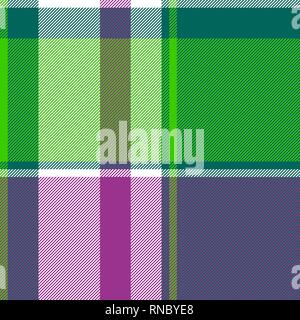 Controllare plaid tessuto moderno texture seamless pattern. Illustrazione Vettoriale. Illustrazione Vettoriale