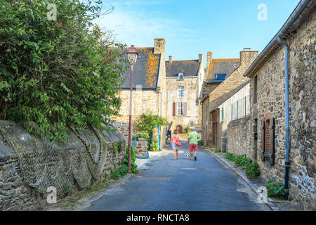 Francia, Ille et Vilaine, Cote d'Emeraude (Costa Smeralda), Valle Rance, Saint Suliac, etichettati Les Plus Beaux Villages de France (la più bella V Foto Stock