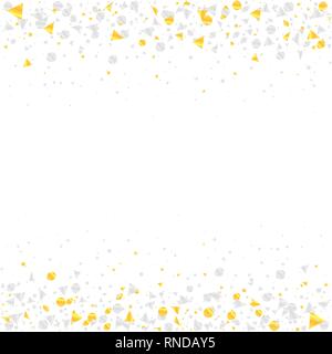 Golden e Silver coriandoli Illustrazione Vettoriale