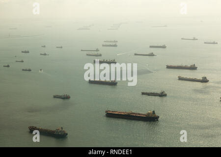 Porto di Singapore Foto Stock