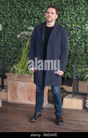 Roma, Italia. 18 Febbraio, 2019. Photocall con l'attore americano Matt Dillon a Roma per presentare il film 'La casa che Jack costruita' da Lars Von Trier Credito: Matteo Nardone/Pacific Press/Alamy Live News Foto Stock