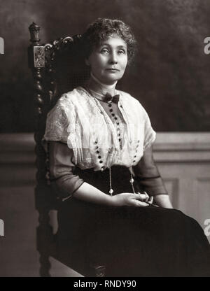 Emmeline Pankhurst ritratto da Matzene, Chicago, fotografia, 1913 Foto Stock