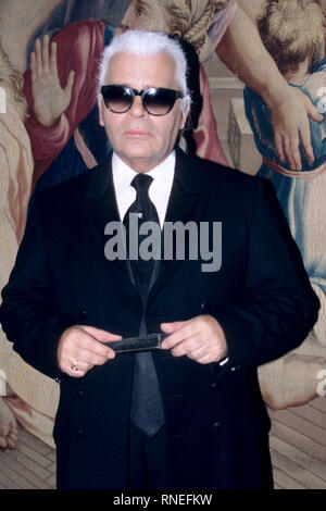 Milano, Italia. 19 Feb, 2019. Karl Lagerfeld © fotostore Credit: Indipendente Agenzia fotografica/Alamy Live News Foto Stock