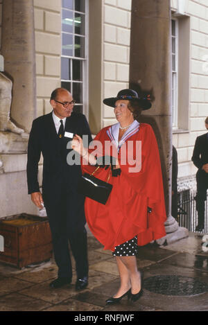 La regina Beatrice dei Paesi Bassi su un royal visita a Londra, Inghilterra, Regno Unito. Il 29 giugno 1989 Foto Stock