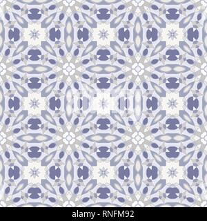 Delicato blu e bianco seamless pattern. Ornamento classico in stile orientale. Illustrazione Vettoriale. Illustrazione Vettoriale