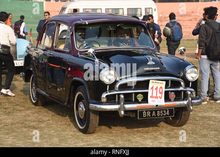 1958 Hindustan Ambasciatore Mark 1 auto con 1500 cc del motore. BR 8534 India. Foto Stock